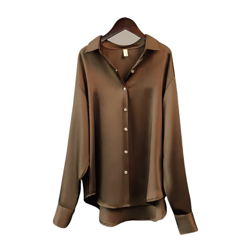 Silkebluse for kvinner