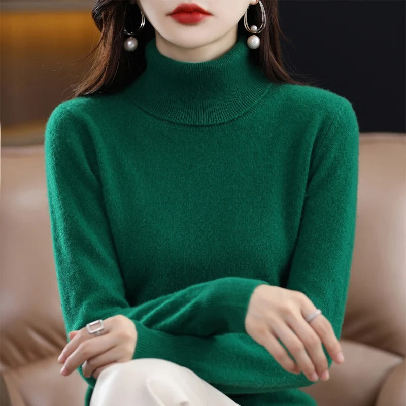 Cashmere strikket genser for kvinner
