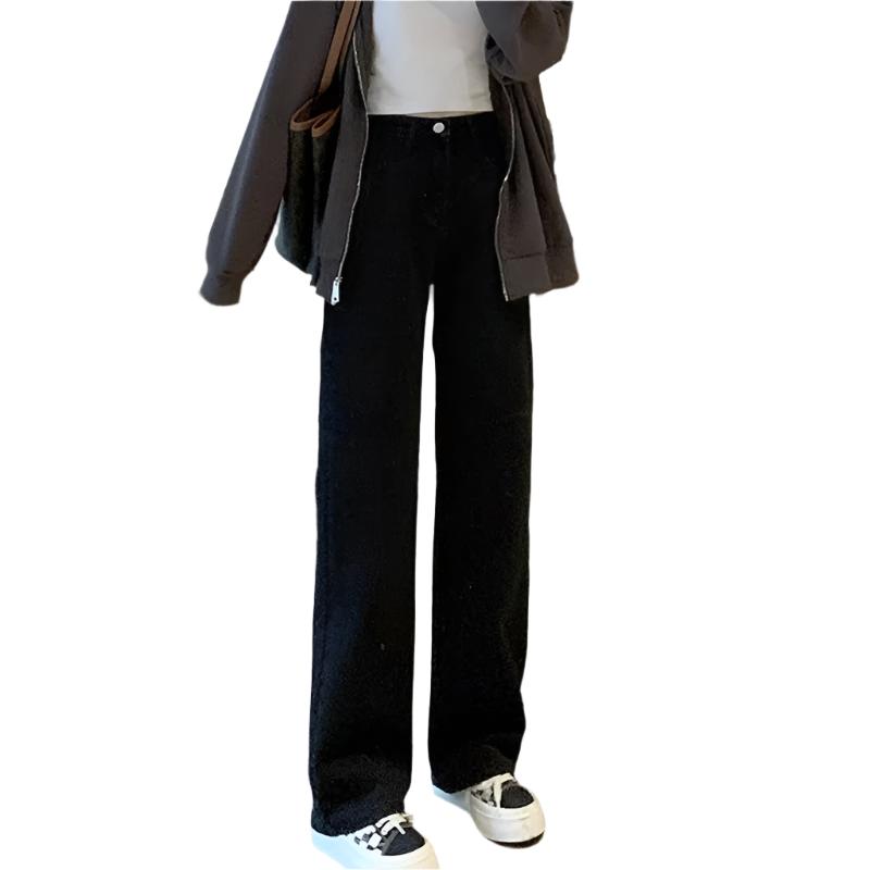 Vintage jeans med vide ben for dame