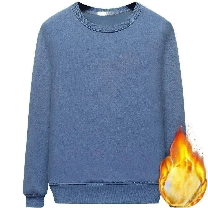 Fleece foret damegenser med rund hals