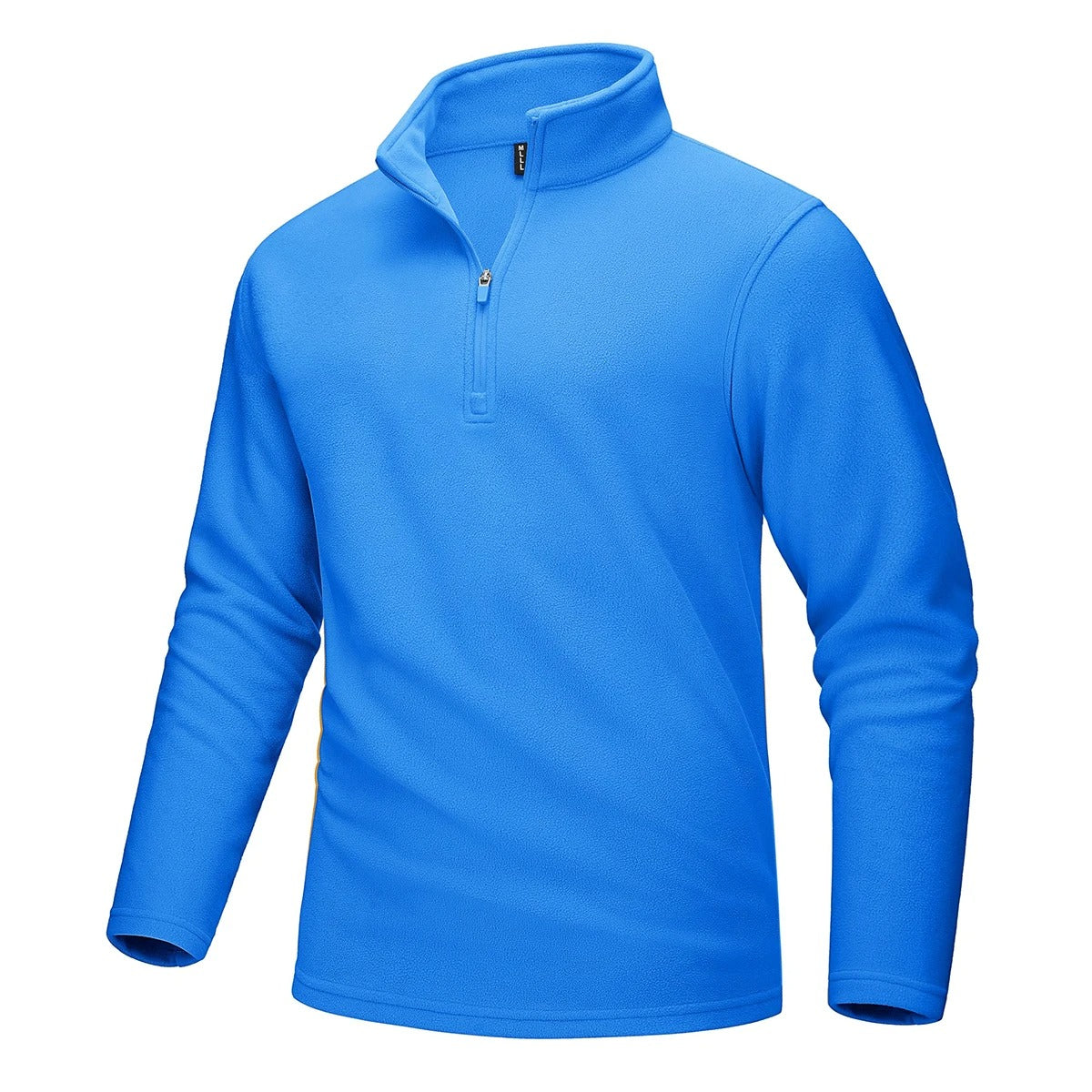 Fleece-genser med halv glidelås for menn