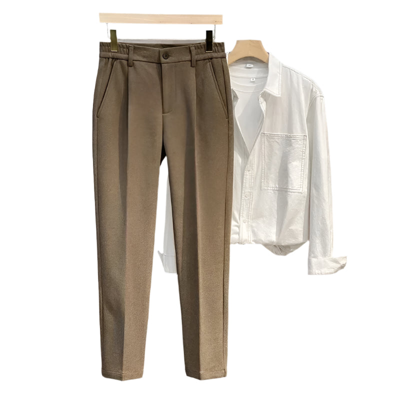 Herrebukser i ullblanding