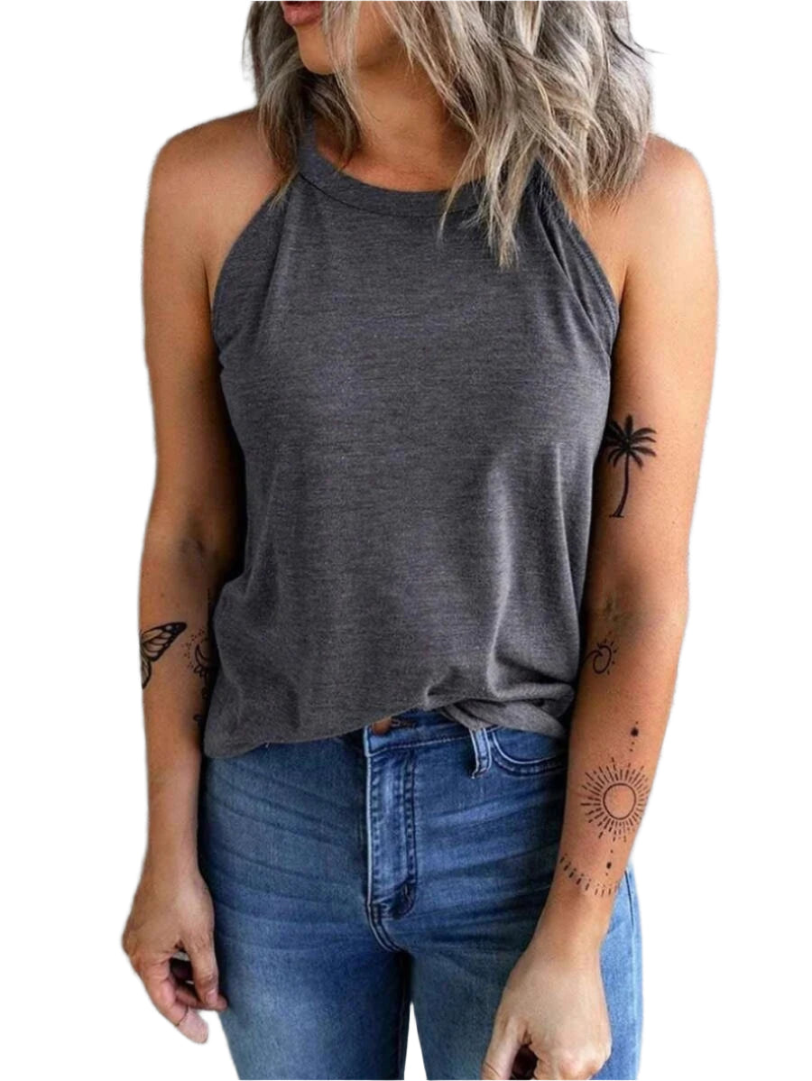 Kvinne Halternecker Tanktop