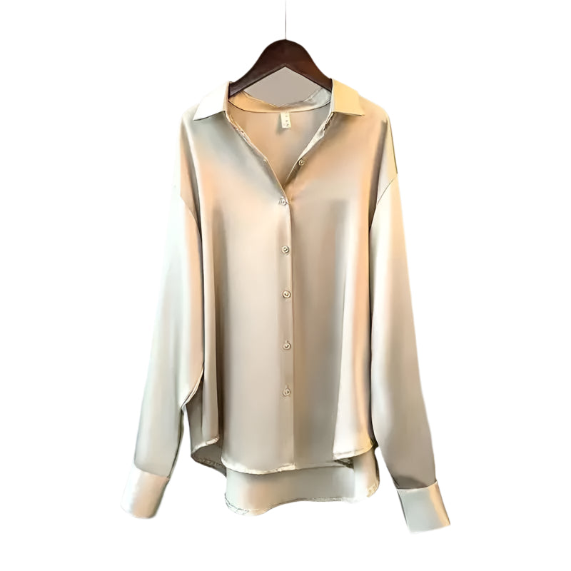 Silkebluse for kvinner