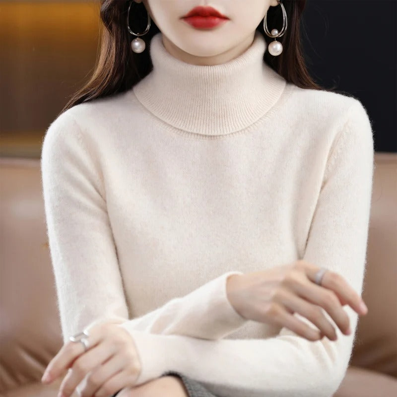 Cashmere strikket genser for kvinner