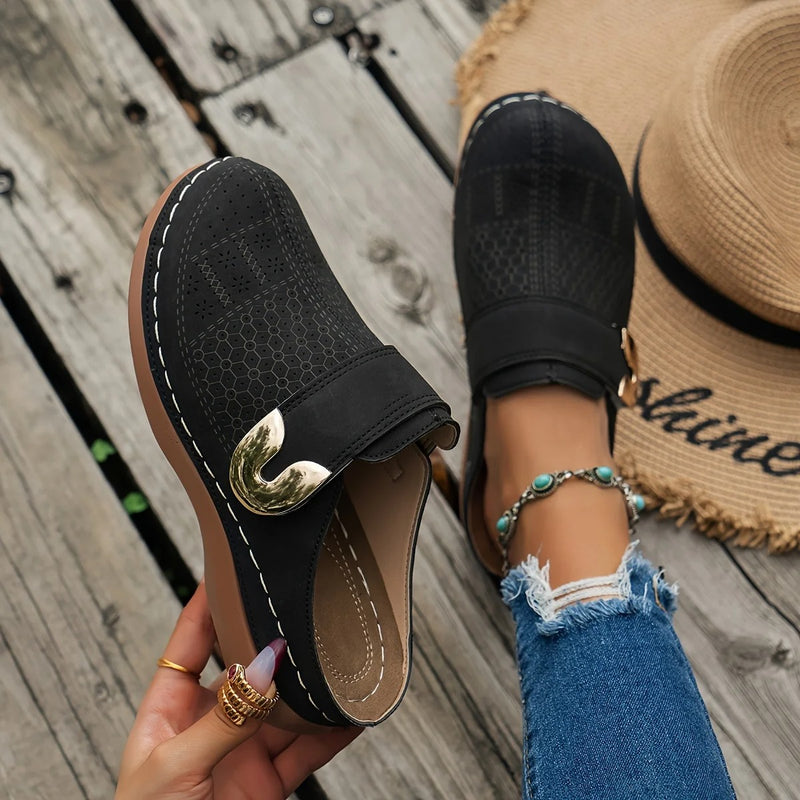 Slip-On Wedge Platform Sandaler for kvinner