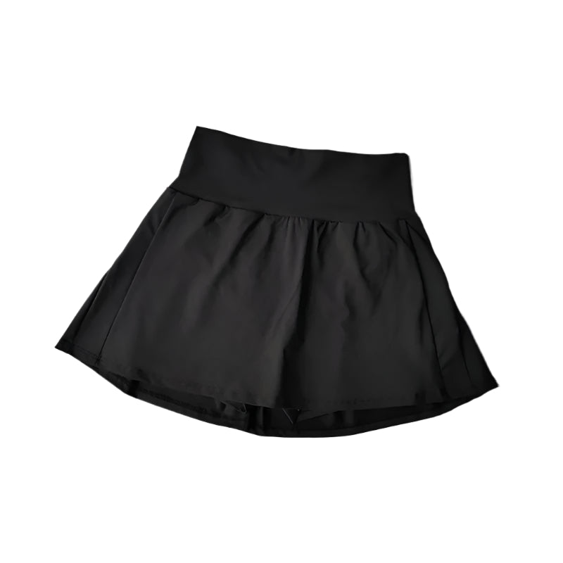 Sportsskjørtshorts med høy midje for kvinner