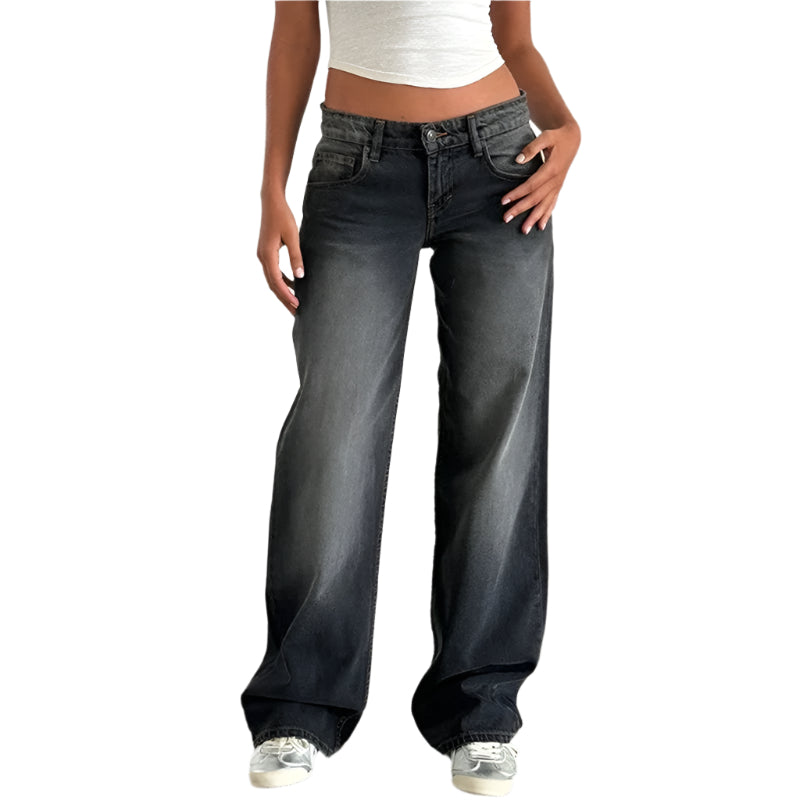 Baggy boyfriend-jeans for kvinner
