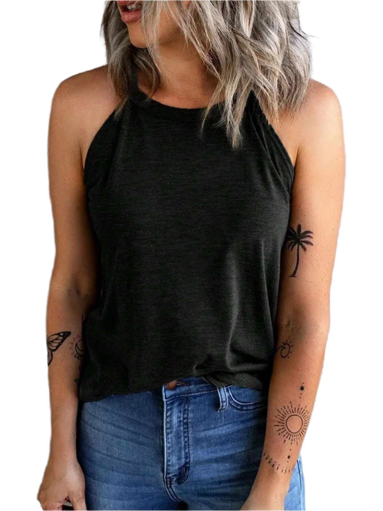 Kvinne Halternecker Tanktop
