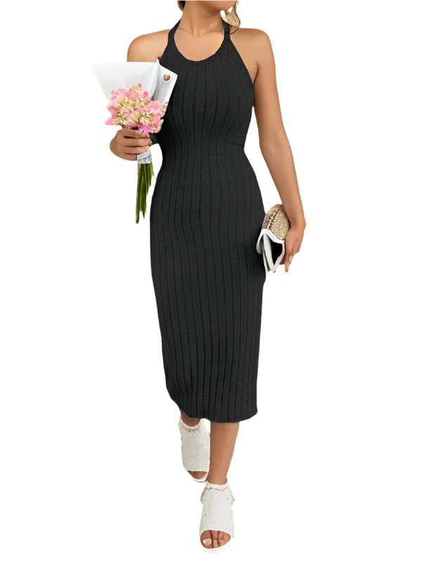 Halterneck-kjole i bodycon-stil til kvinner