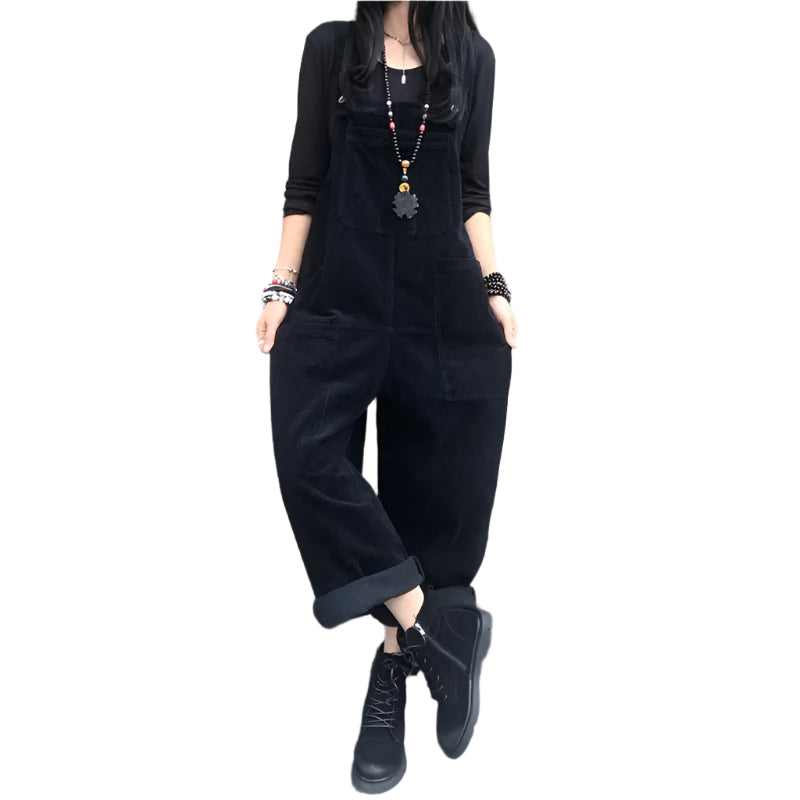 Jumpsuit i kordfløyel for kvinner