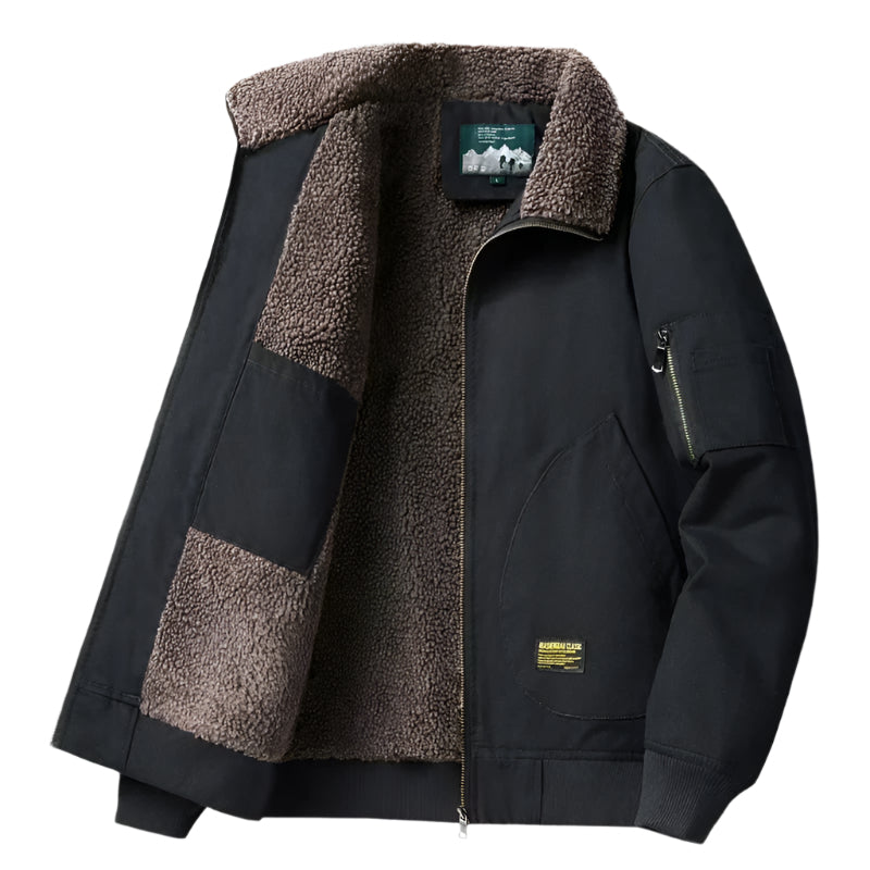 Lammeullsjakke til herre