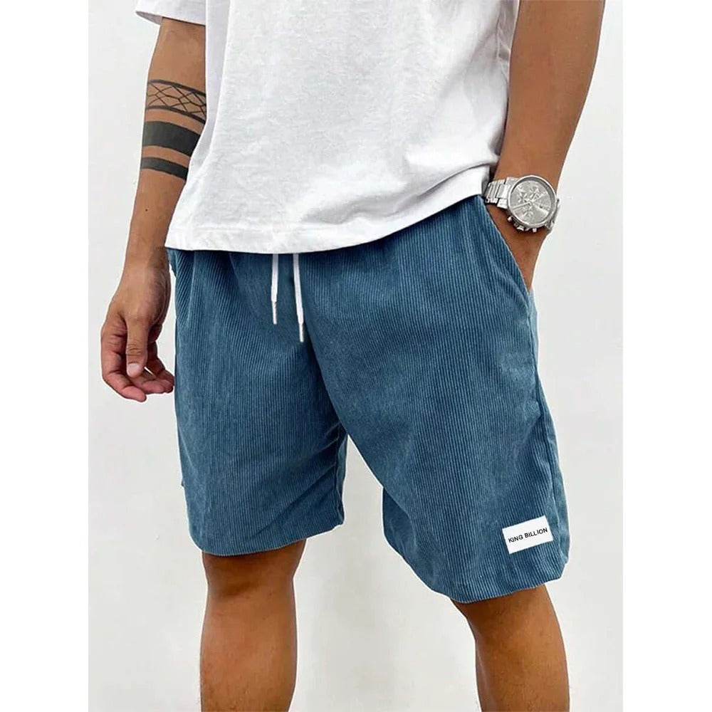 Corduroy-shorts for menn