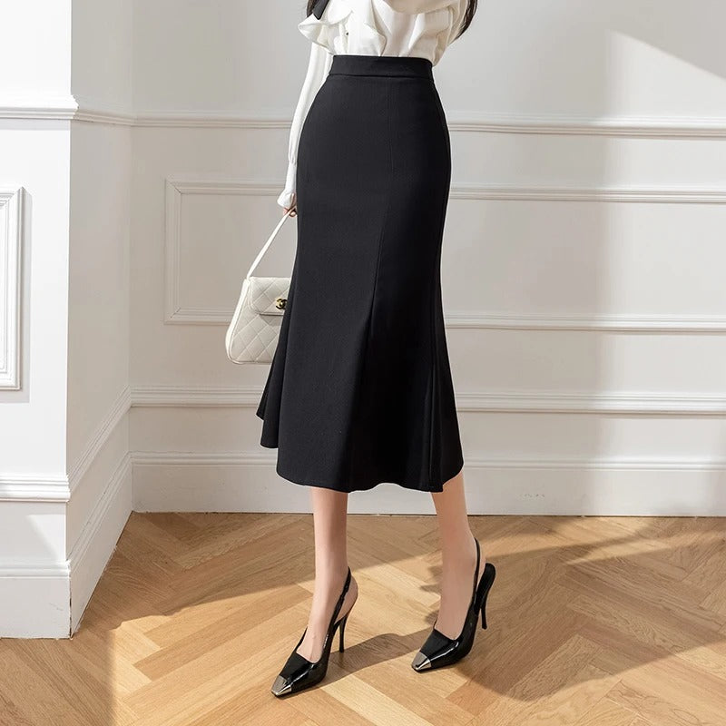 Slim Fit Havfrueskjørt for kvinner