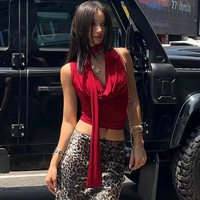 Bandage Slim Fit Tank Top for kvinner