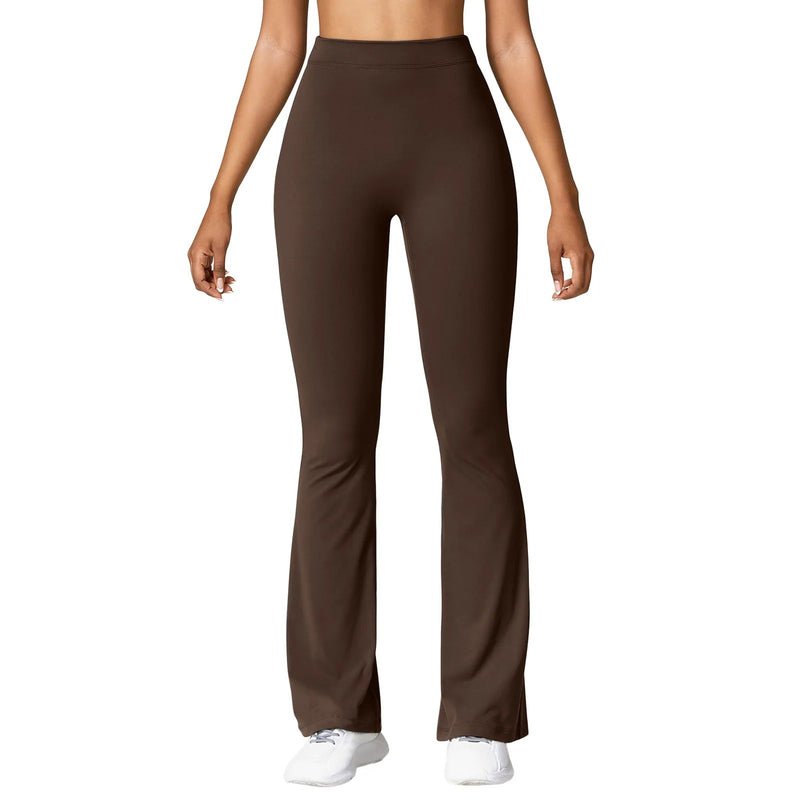 Leggings med V-rygg og høy midje for kvinner