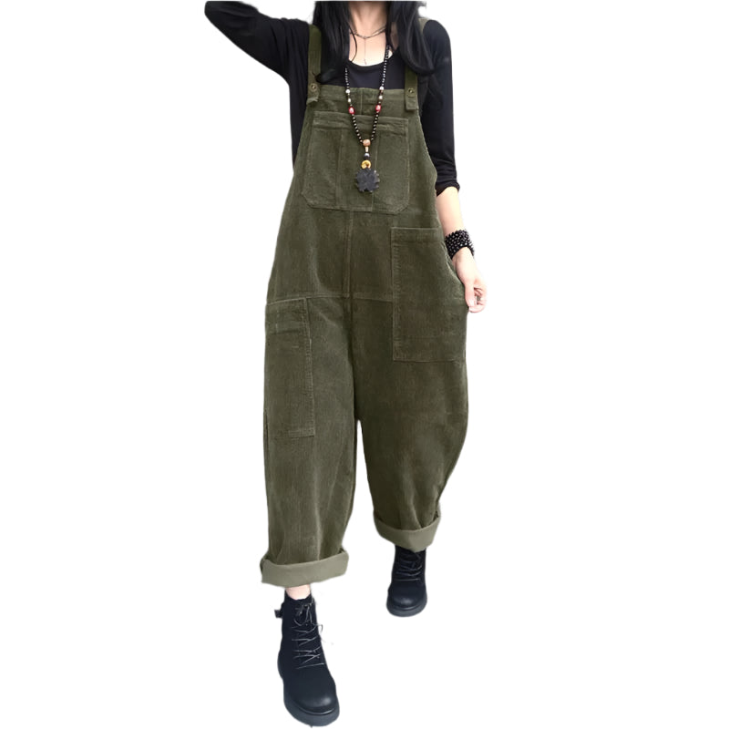 Jumpsuit i kordfløyel for kvinner