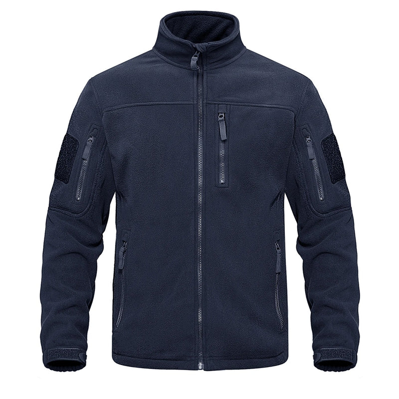 Termojakke i fleece med full glidelås for menn