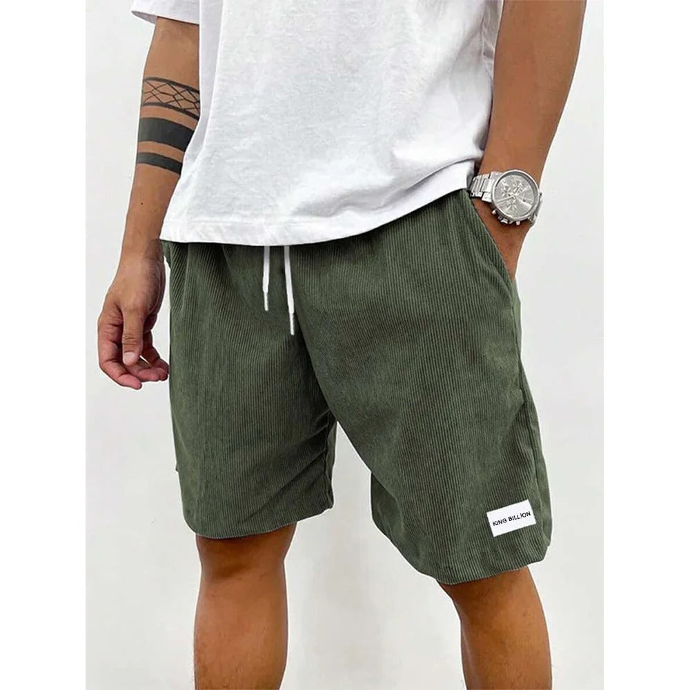 Corduroy-shorts for menn