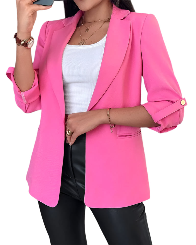 Slim cardigan blazer for kvinner