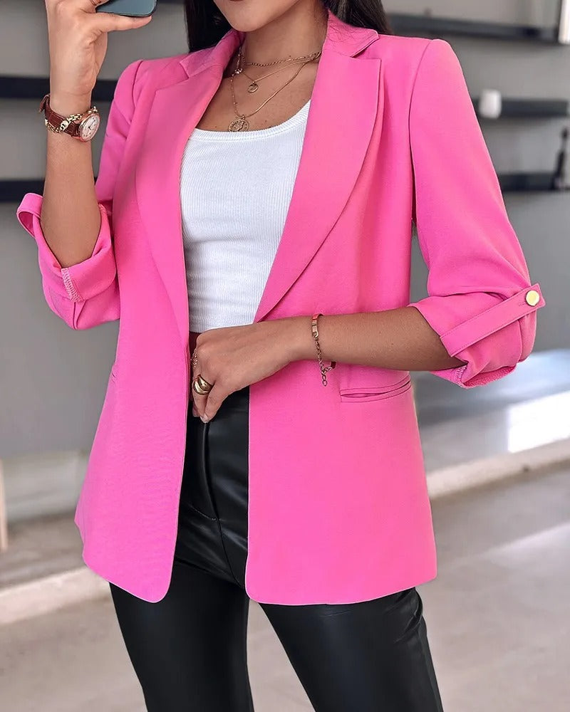 Slim cardigan blazer for kvinner