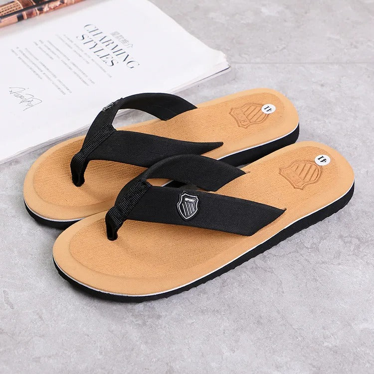 Sklisikre strandflipflops for menn