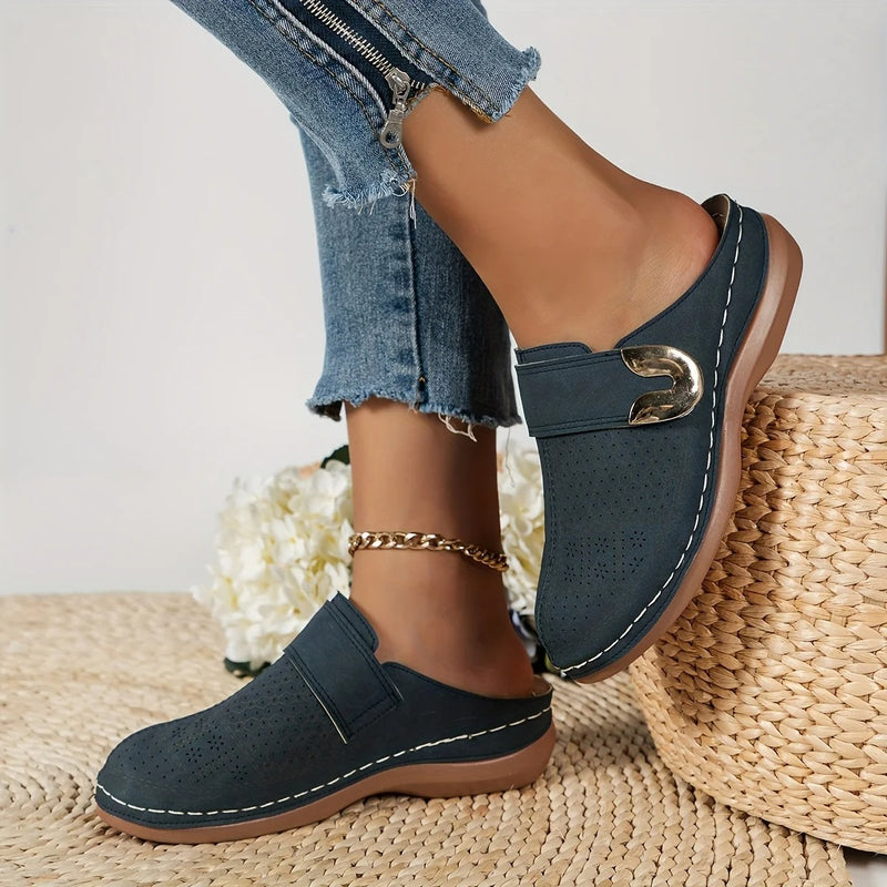 Slip-On Wedge Platform Sandaler for kvinner