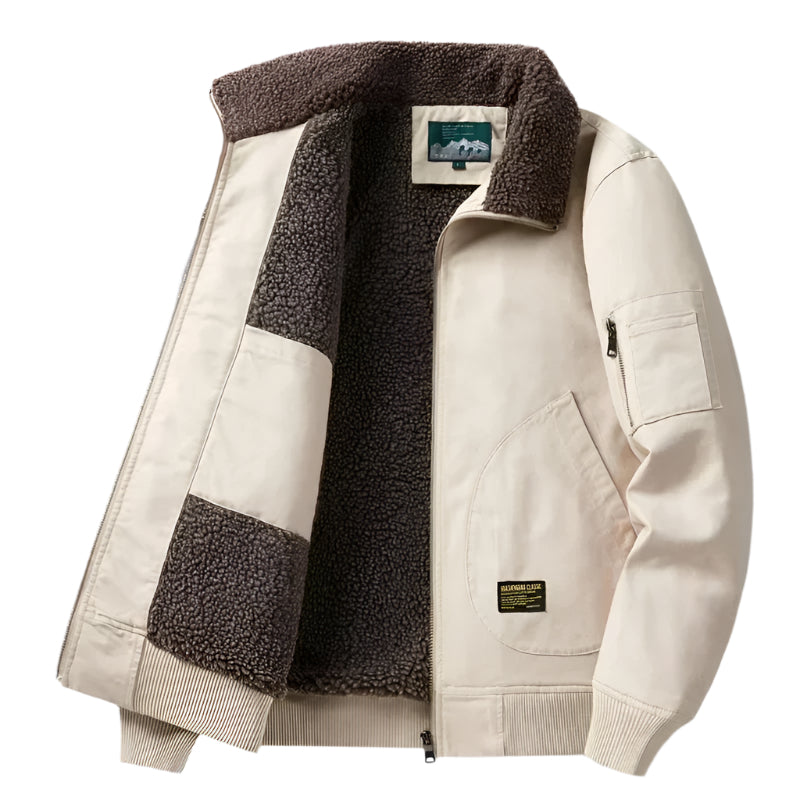 Lammeullsjakke til herre