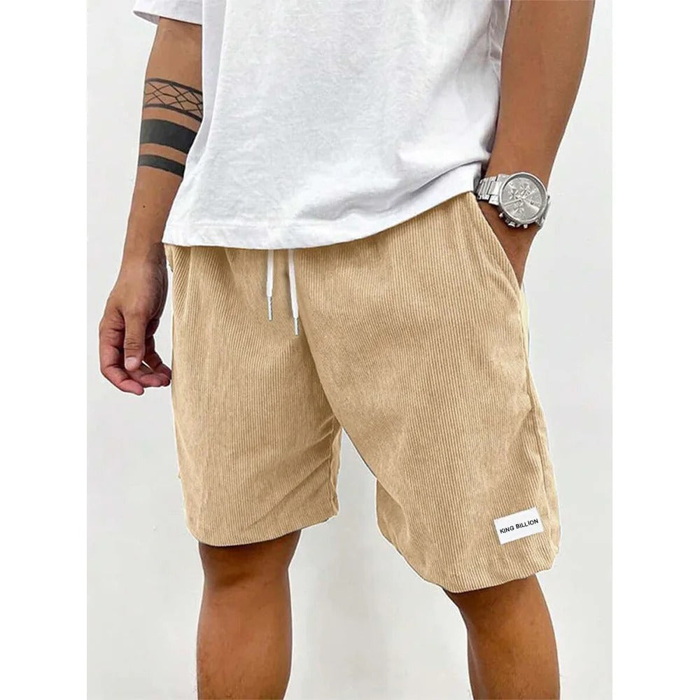 Corduroy-shorts for menn