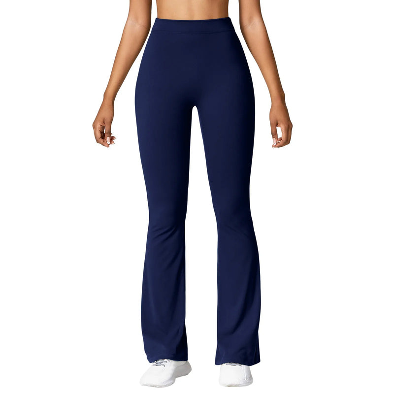 Leggings med V-rygg og høy midje for kvinner
