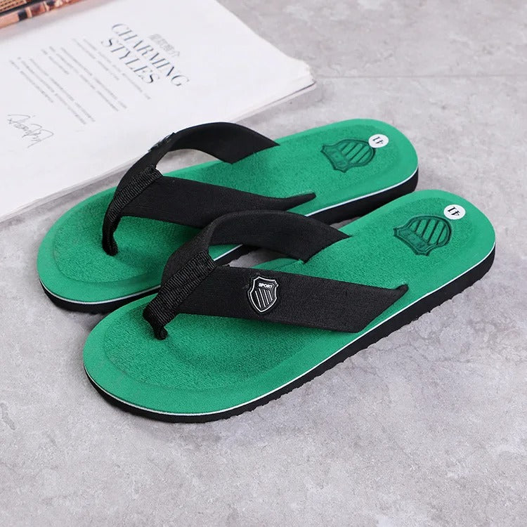Sklisikre strandflipflops for menn