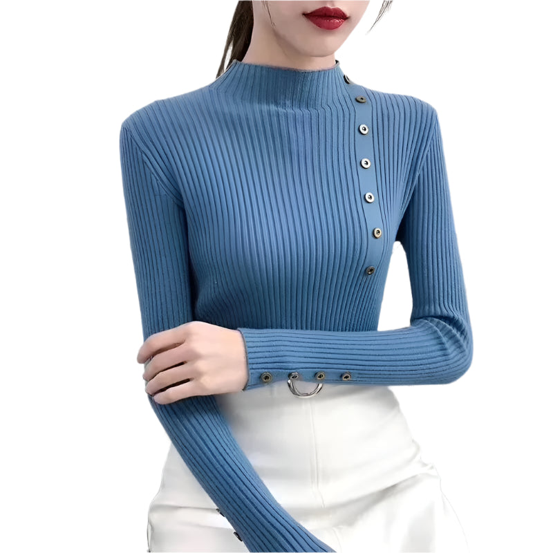 Fullermet turtleneck genser for kvinner