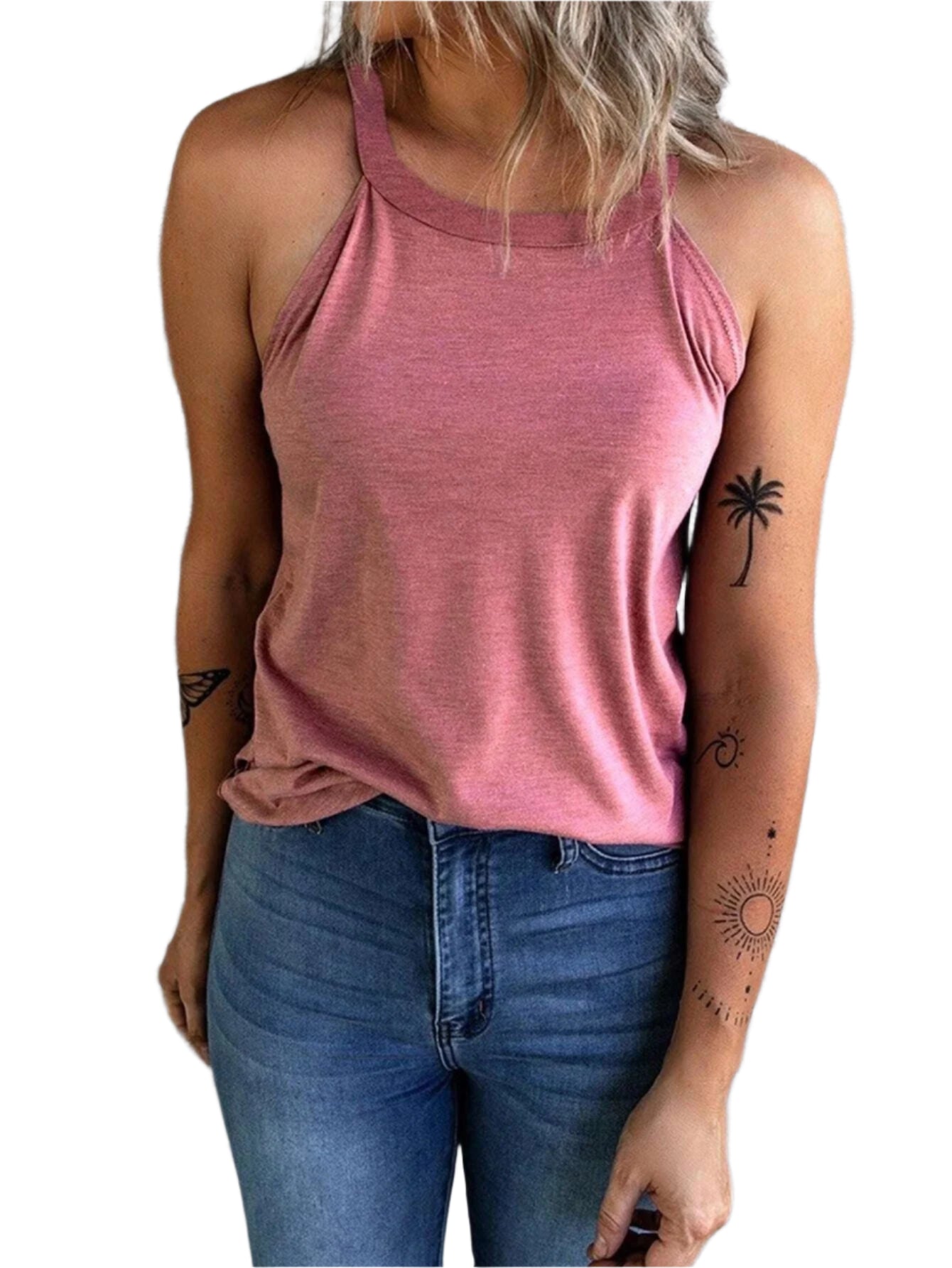 Kvinne Halternecker Tanktop