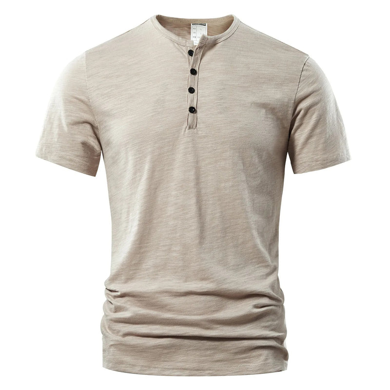 Herre Henley T-skjorte sommer