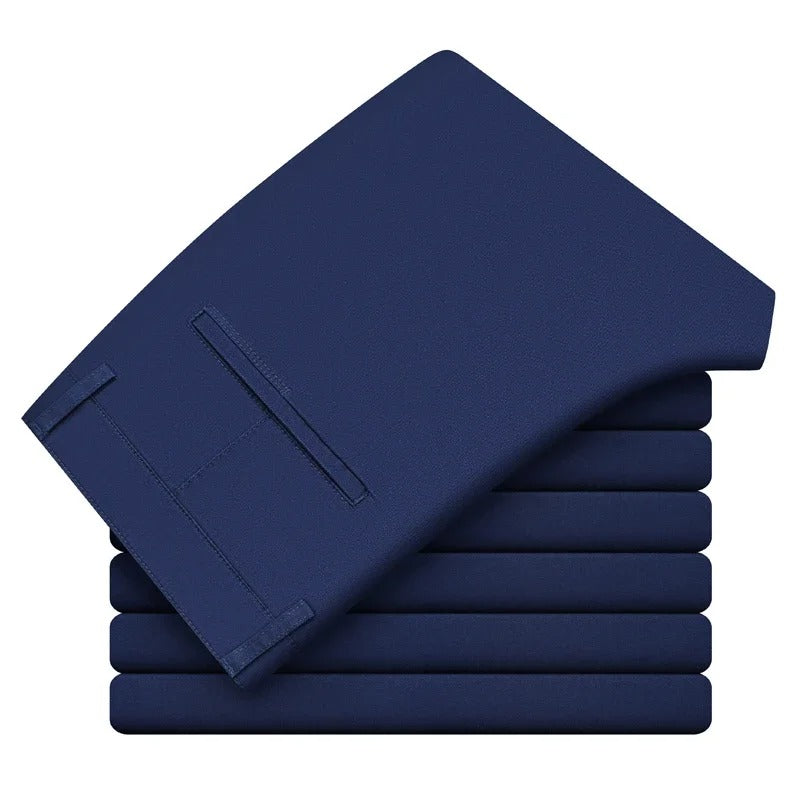 Slim fit bomullsbukser for menn