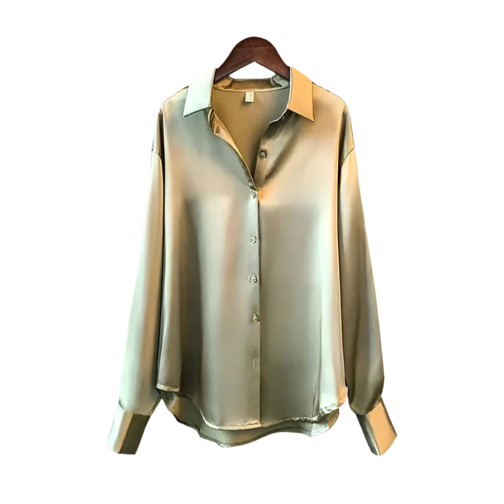 Silkebluse for kvinner