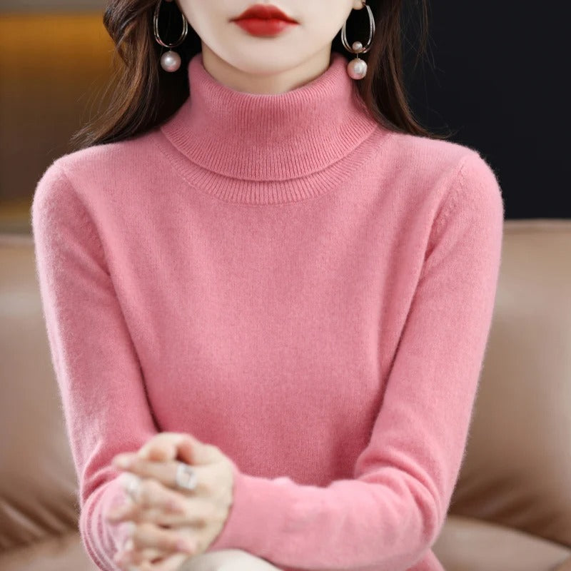 Cashmere strikket genser for kvinner