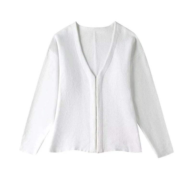 Heklet cardigan til dame