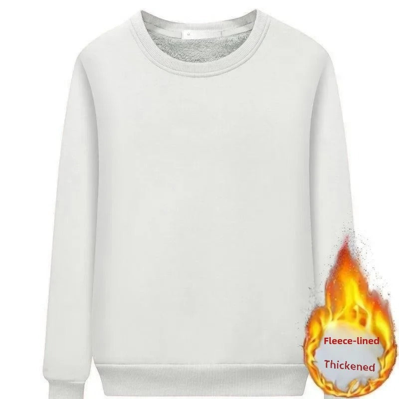 Fleece foret damegenser med rund hals