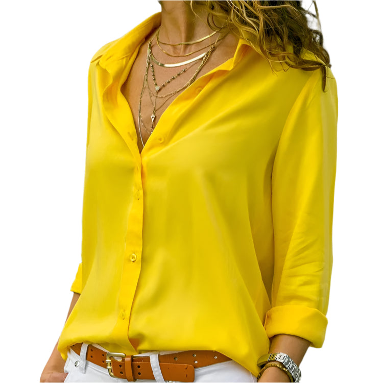 Casual Lapel Loose skjorte for kvinner