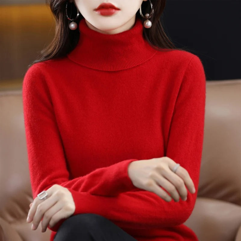 Cashmere strikket genser for kvinner