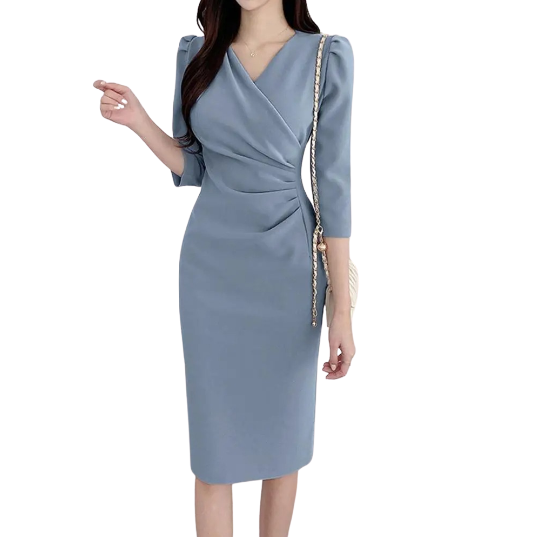 Bodycon Sundress med V-hals for kvinner