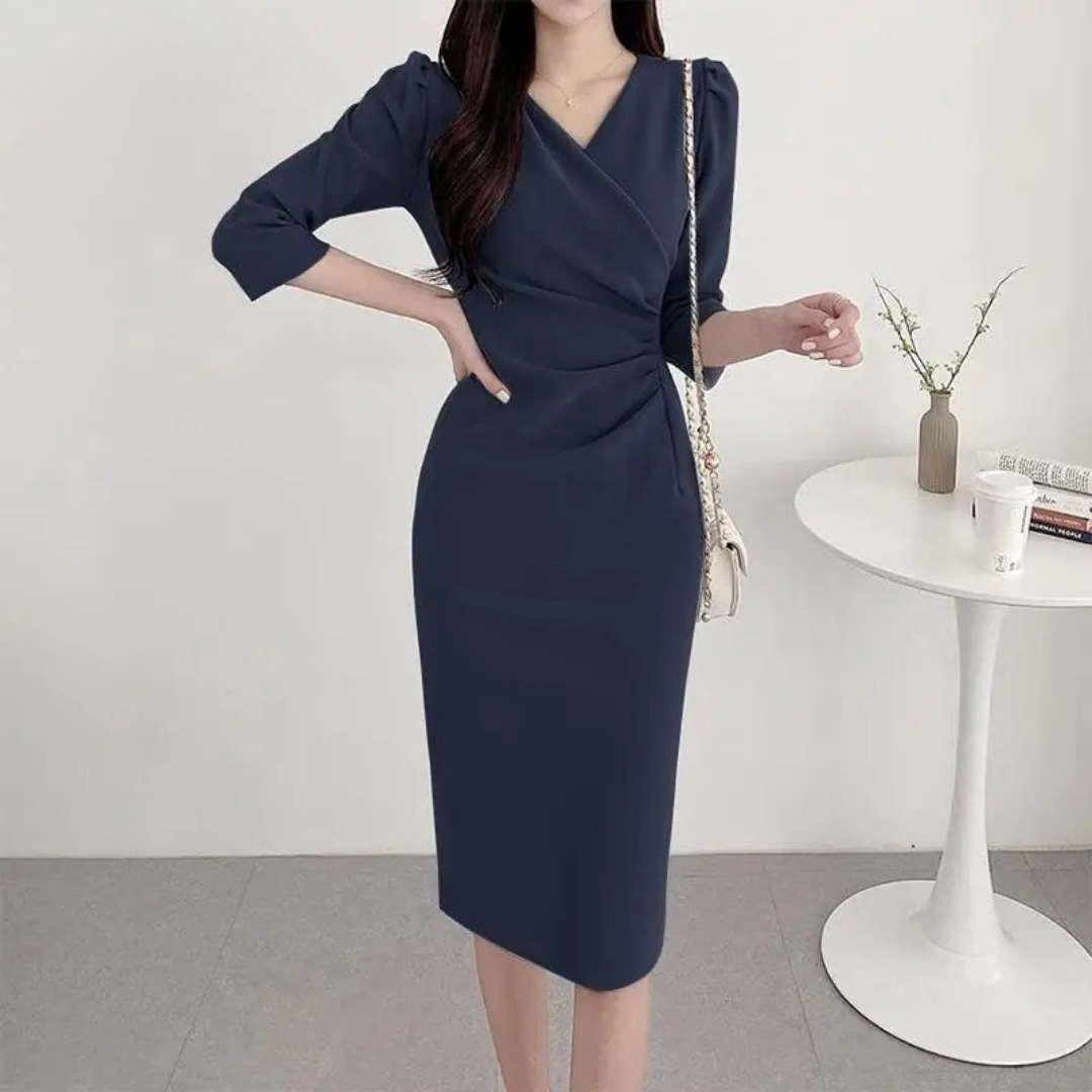 Bodycon Sundress med V-hals for kvinner