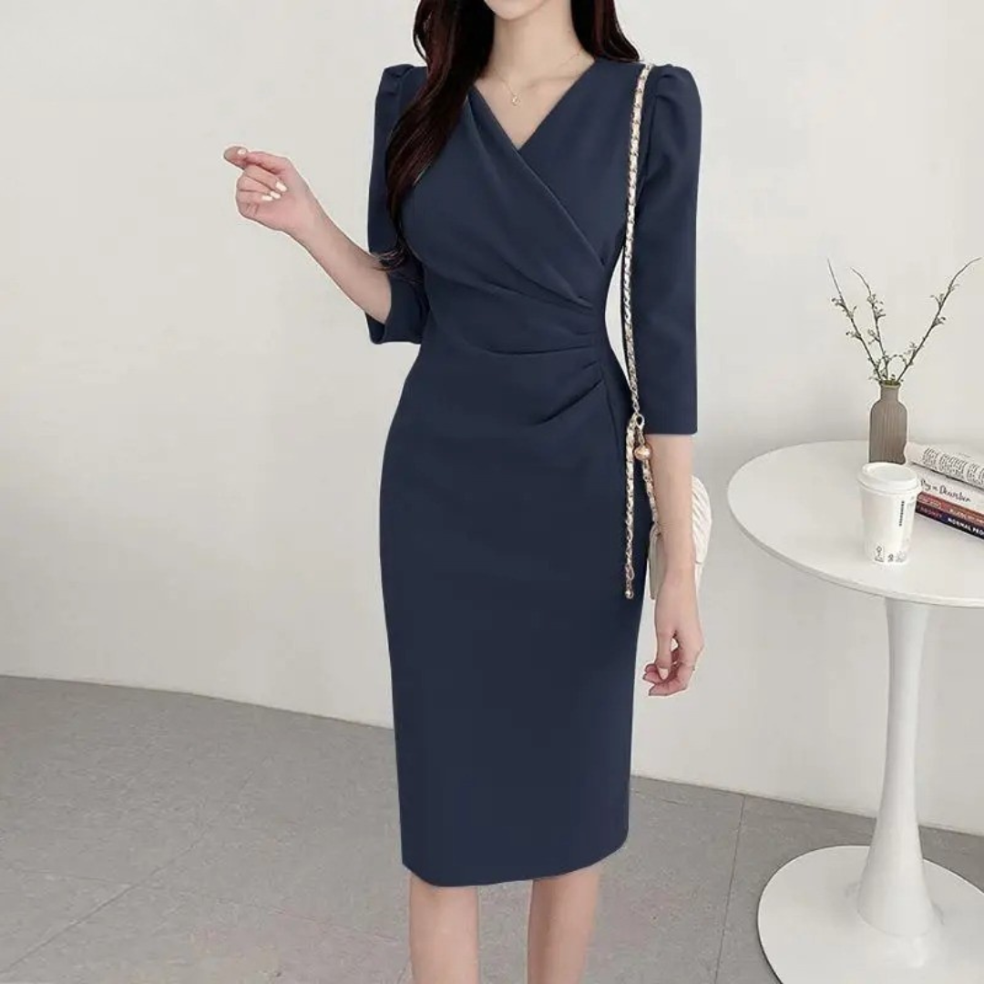 Bodycon Sundress med V-hals for kvinner