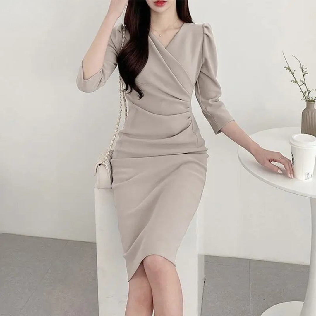 Bodycon Sundress med V-hals for kvinner