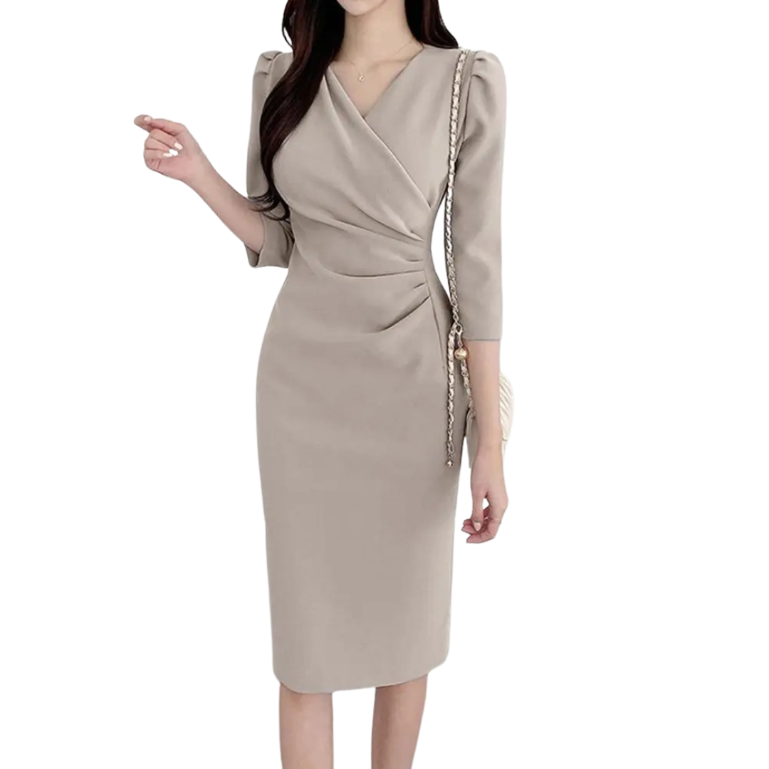 Bodycon Sundress med V-hals for kvinner