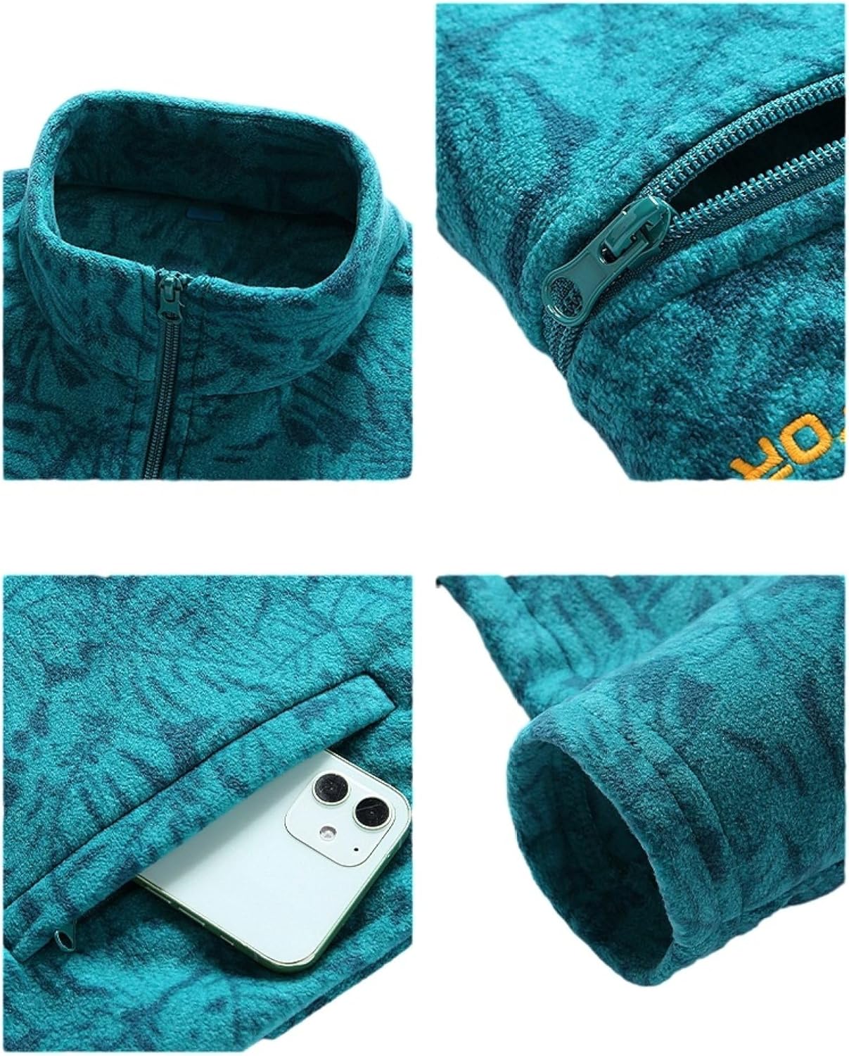 Børstet fleecekåpe til dame