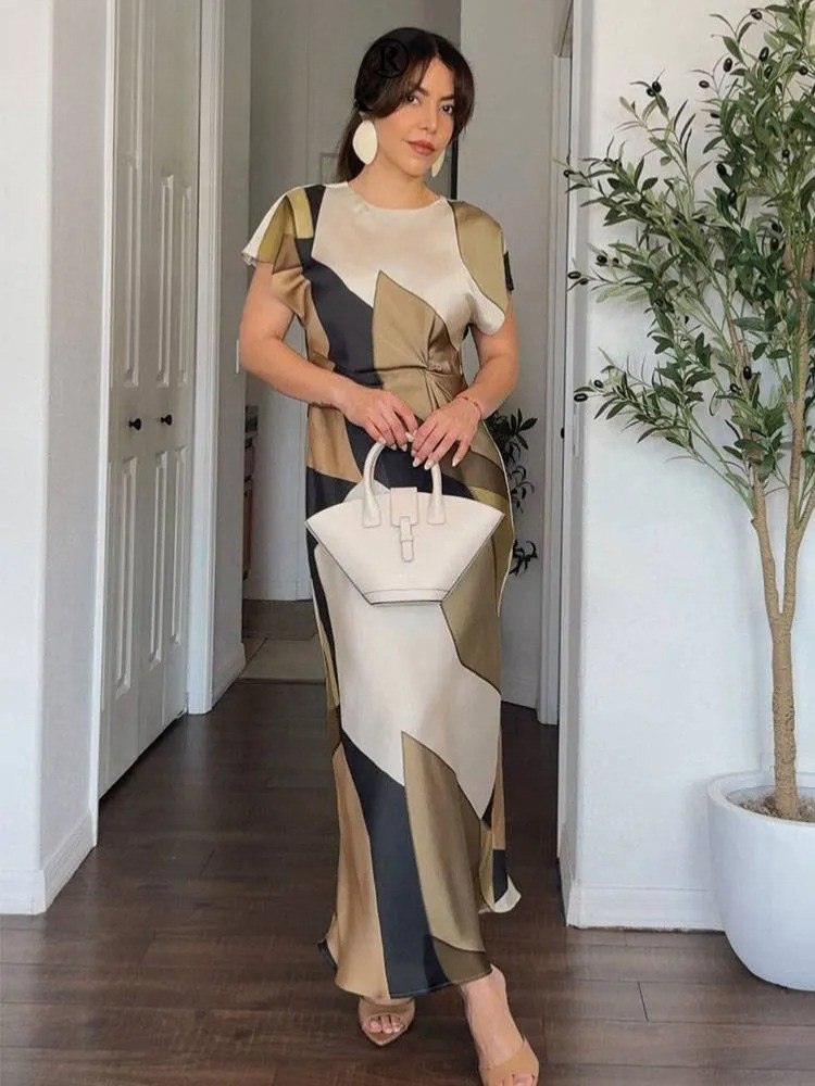 Vintage kjole med utskjæring for damer